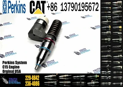 Iniettore Caterpillar C12 C-at Iniettore di carburante 223-5328 10R-1814 10R-1256 223-5327 10R-1003 212-3460 229-8842 10R-0960 Iniettore motore per escavatore Nuovo iniettore originale